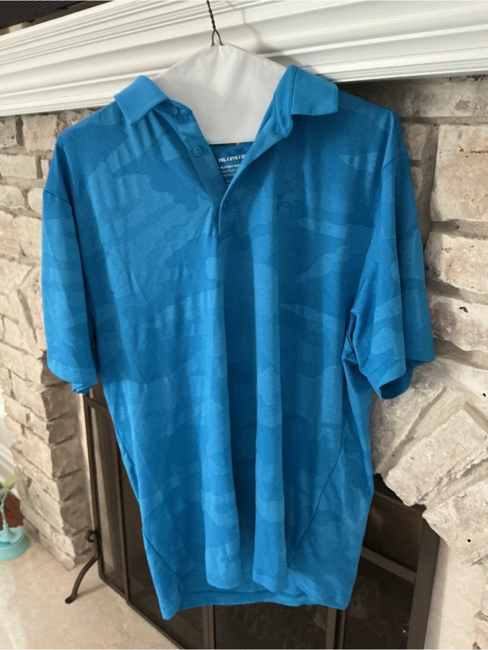 Under Armour Men's Bright Blue Short-Sleeve Polo
